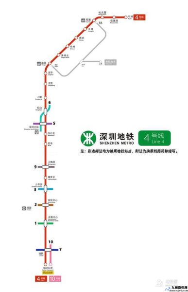 深圳地铁4号线路图一览表(深圳地铁4号线路图 最新规划)