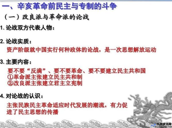 改革派与革命派(改革派和改良派论战的内容是)