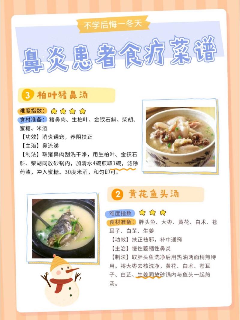 食疗法治鼻炎